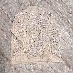 Knit turtleneck sweater